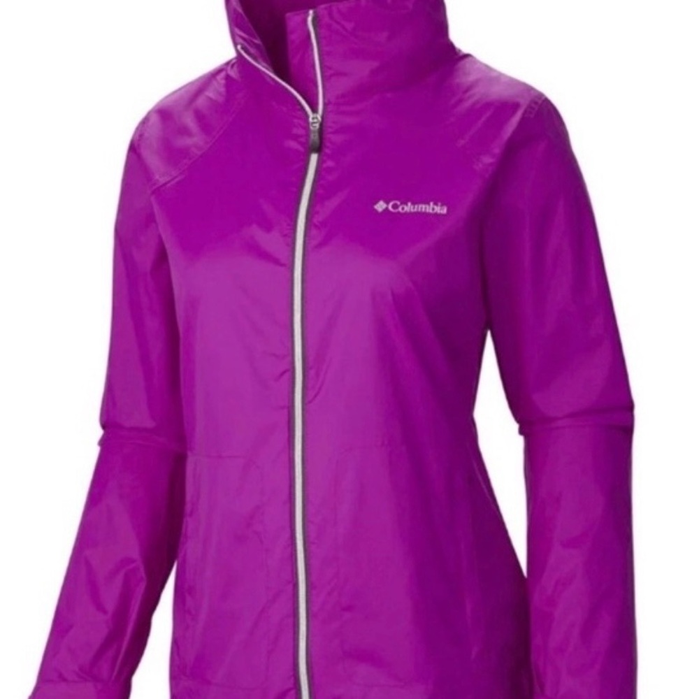 🔖 Columbia Women's Vibrant Purple Rain Jacket